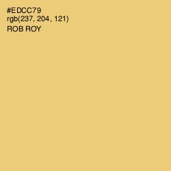 #EDCC79 - Rob Roy Color Image